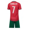Conjunto Portugal Ronaldo 7 Equipamento Principal Mundial 2026 - Criança